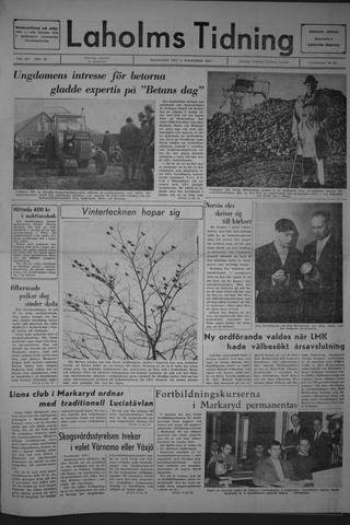 Förstasidan, Måndag 6 november 1967