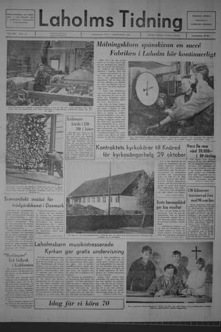 Förstasidan, Onsdag 6 september 1967