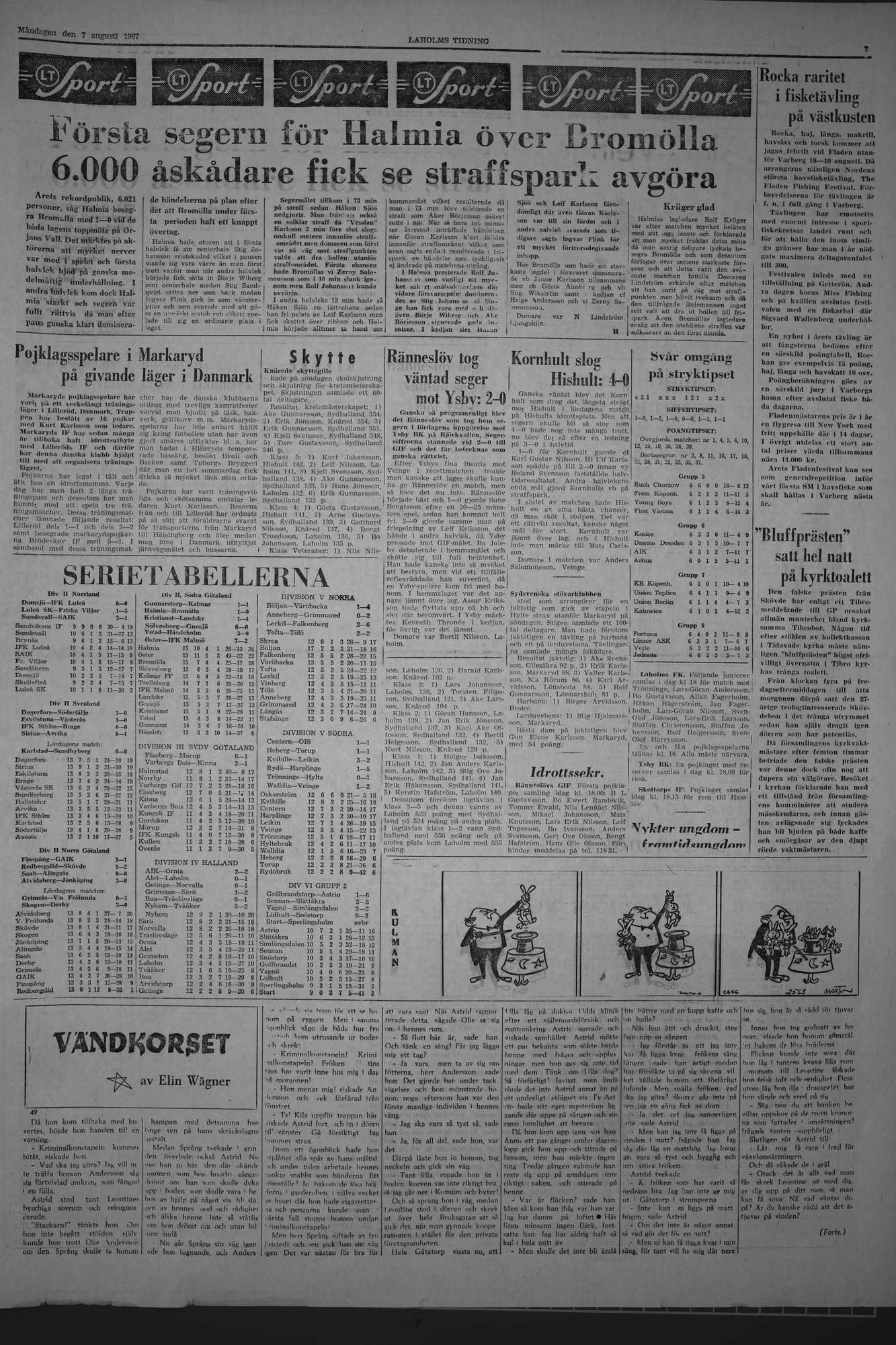 Laholms Tidning Måndag 7 augusti 1967, sida 7