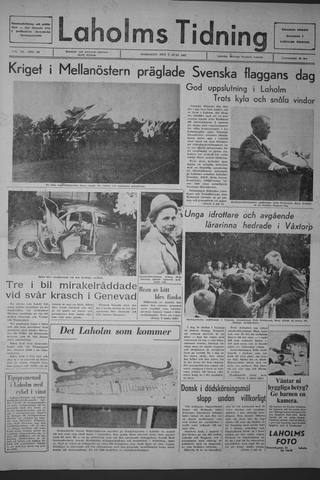 Förstasidan, Onsdag 7 juni 1967