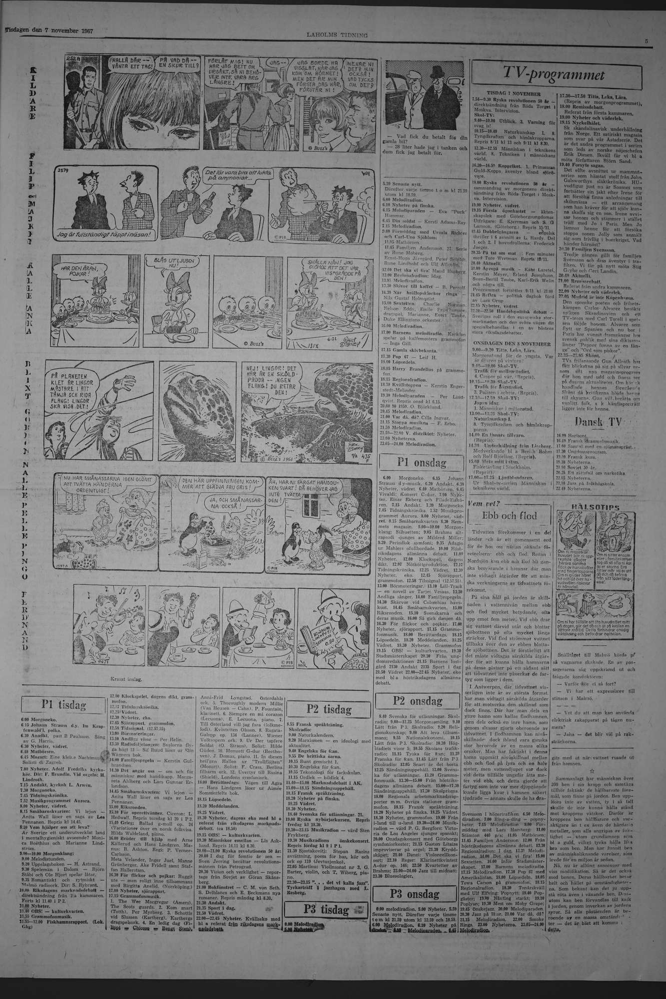 Laholms Tidning Tisdag 7 november 1967, sida 5