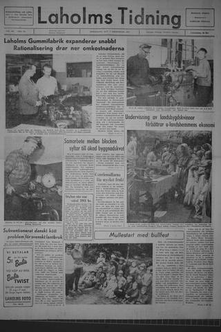 Förstasidan, Torsdag 7 september 1967