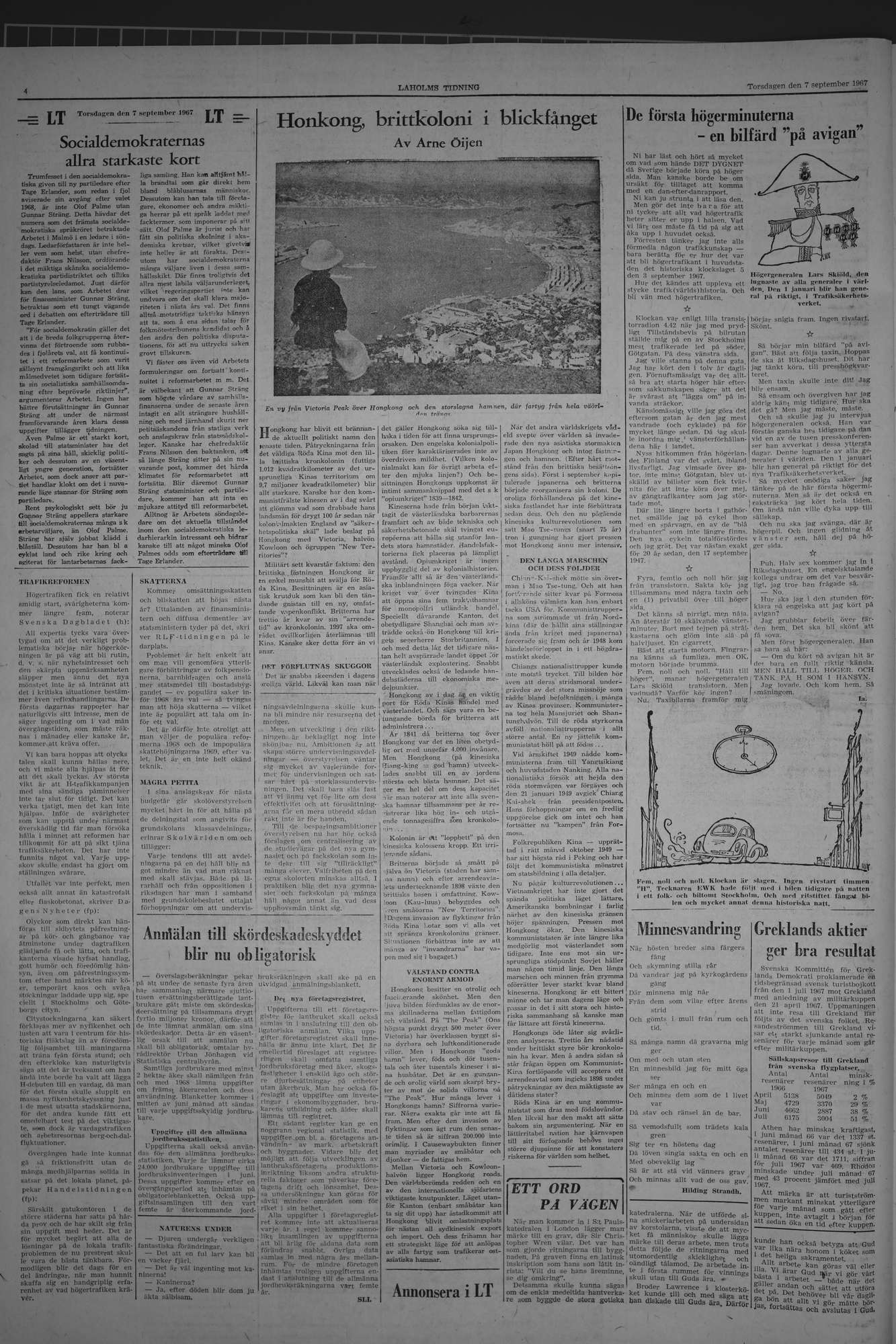 Laholms Tidning Torsdag 7 september 1967, sida 4