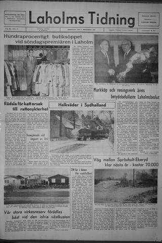 Förstasidan, Fredag 8 december 1967