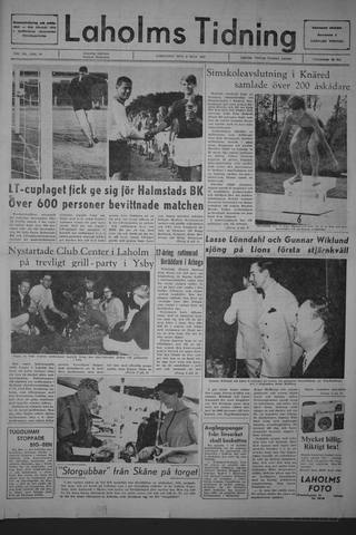 Förstasidan, Lördag 8 juli 1967