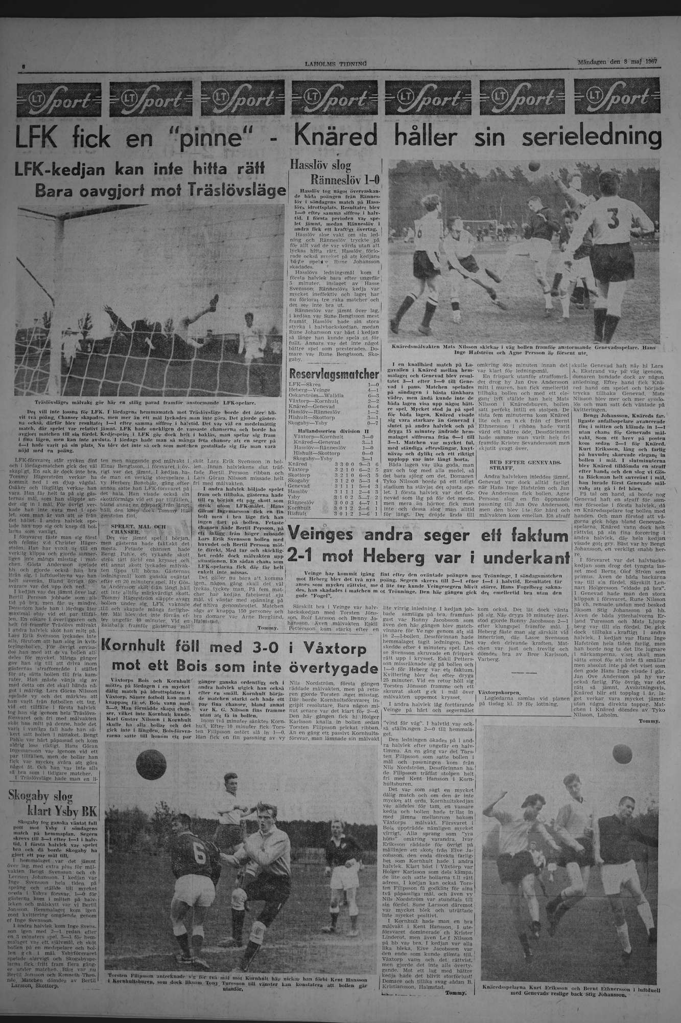 Laholms Tidning Måndag 8 maj 1967, sida 6