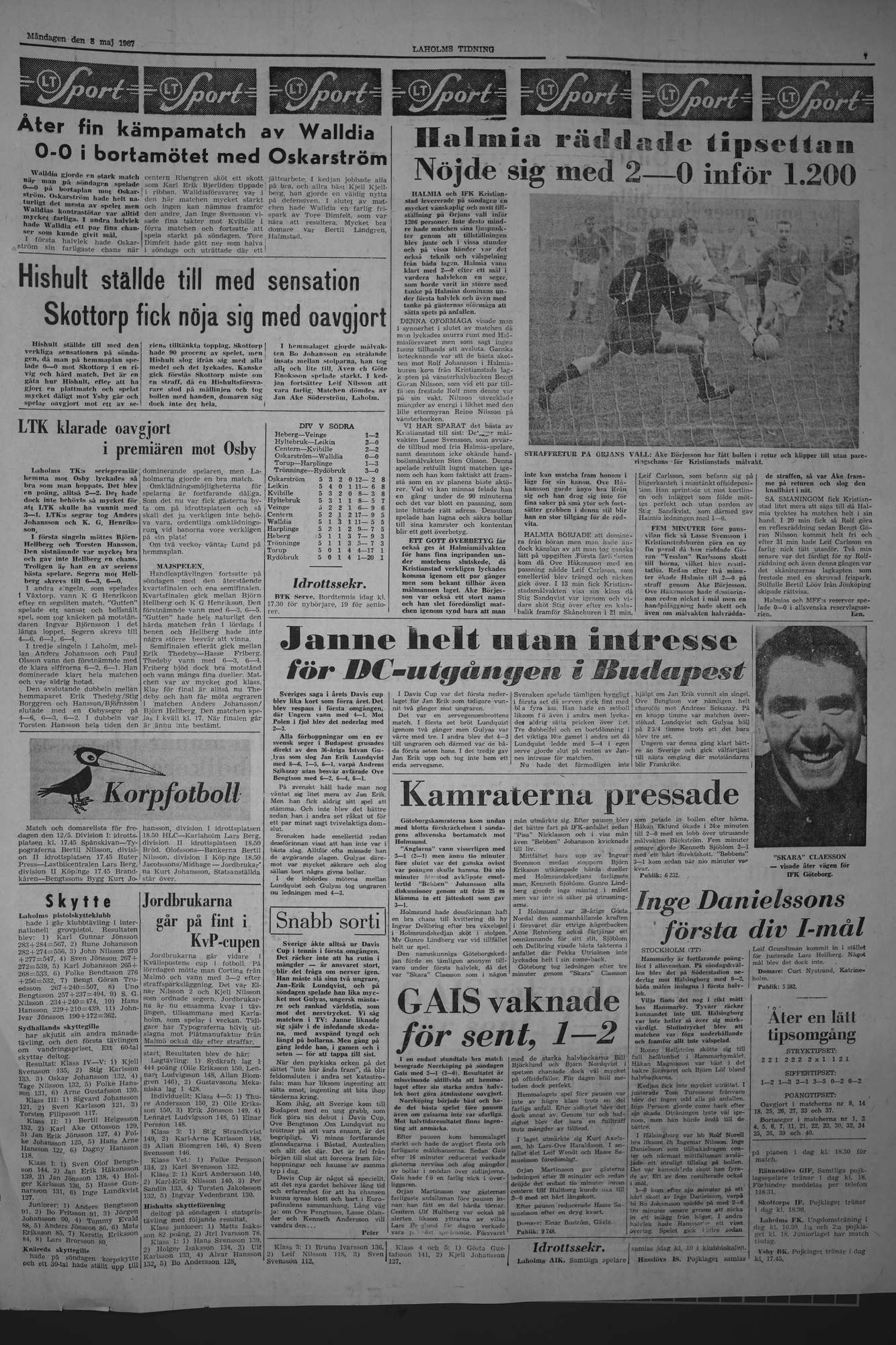 Laholms Tidning Måndag 8 maj 1967, sida 7
