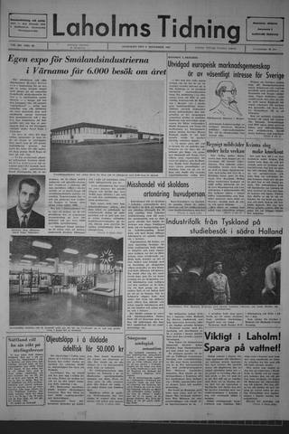 Förstasidan, Onsdag 8 november 1967