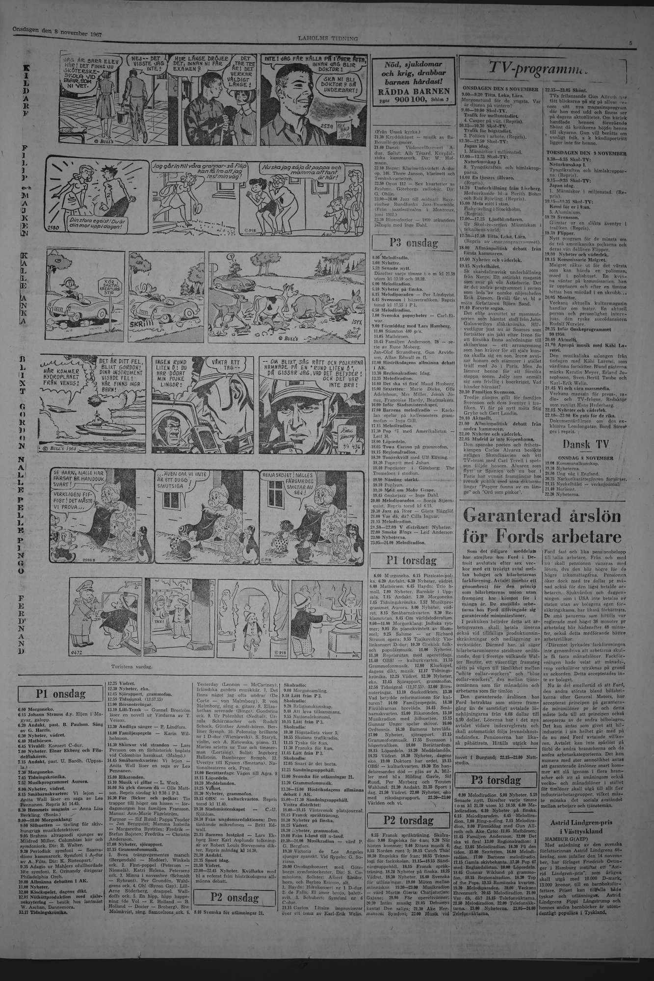 Laholms Tidning Onsdag 8 november 1967, sida 5