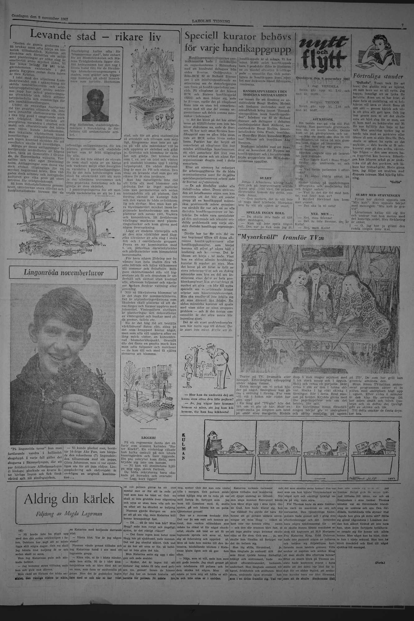 Laholms Tidning Onsdag 8 november 1967, sida 7