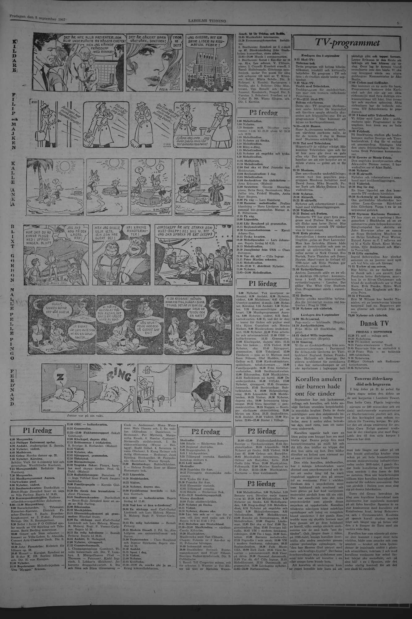 Laholms Tidning Fredag 8 september 1967, sida 5