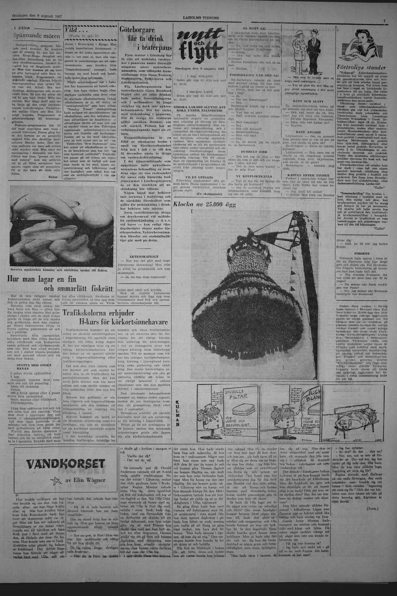 Laholms Tidning Onsdag 9 augusti 1967, sida 7