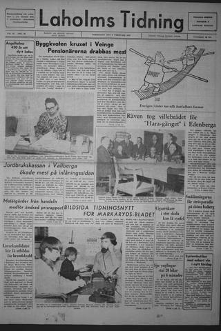 Förstasidan, Torsdag 9 februari 1967