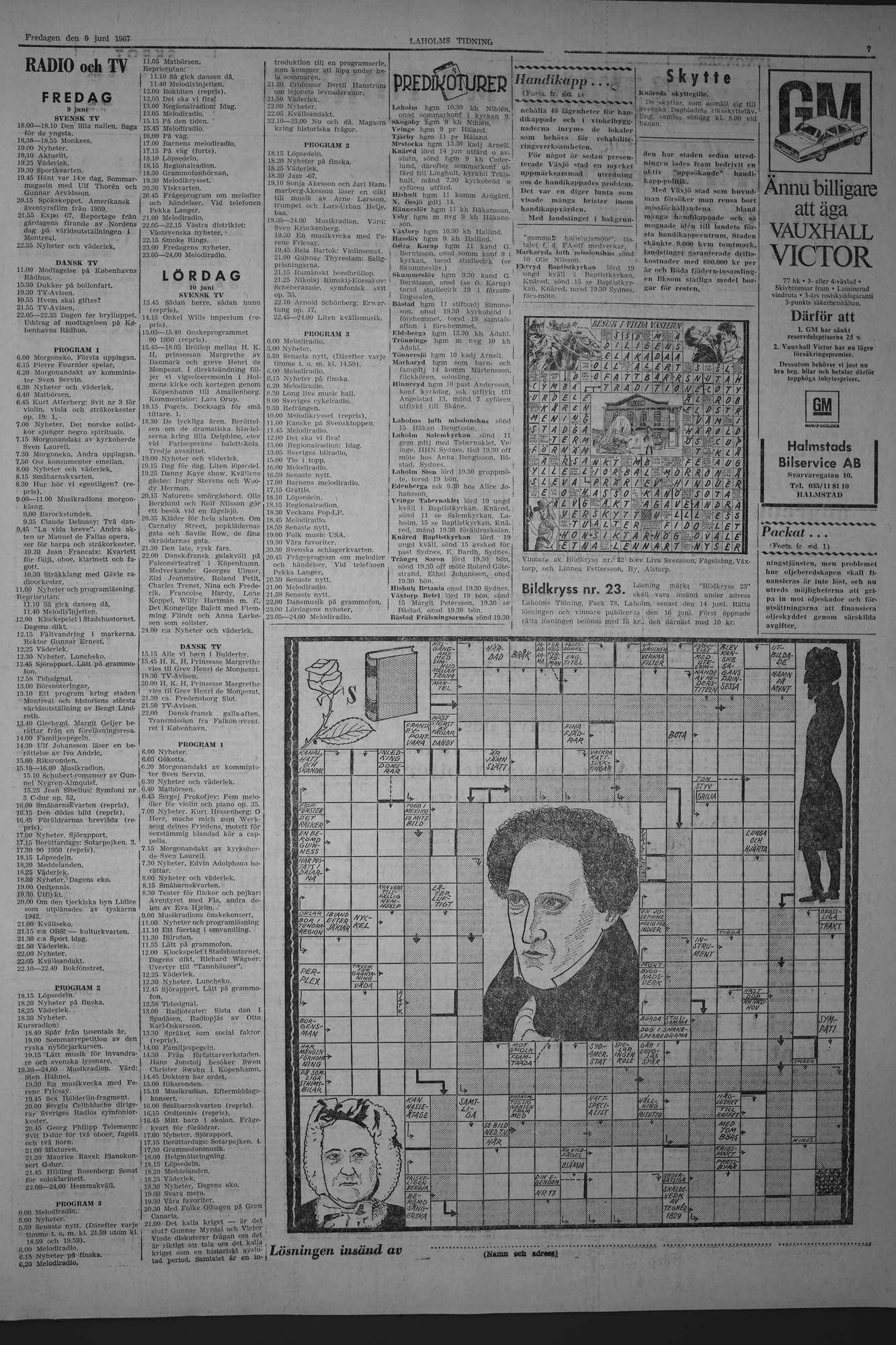 Laholms Tidning Fredag 9 juni 1967, sida 7