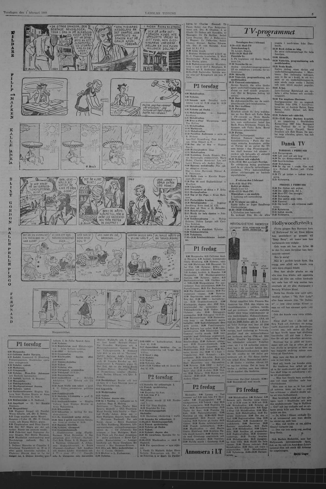Laholms Tidning Torsdag 1 februari 1968, sida 5