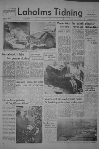 Förstasidan, Fredag 1 mars 1968