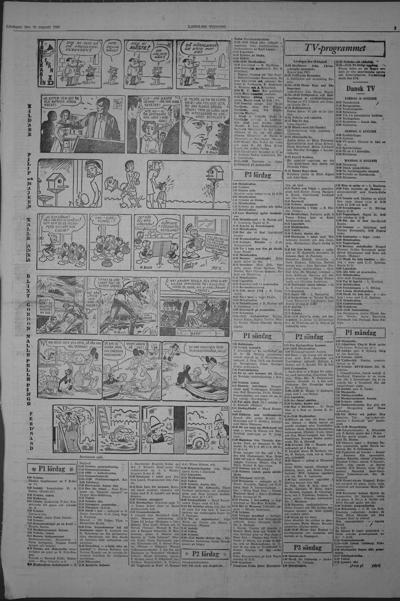 Laholms Tidning Lördag 10 augusti 1968, sida 5