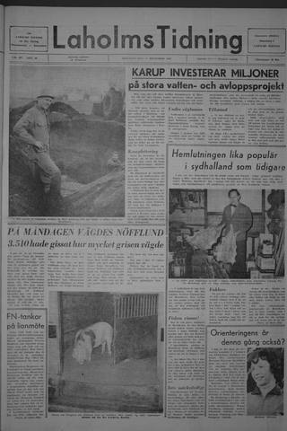 Förstasidan, Tisdag 10 december 1968