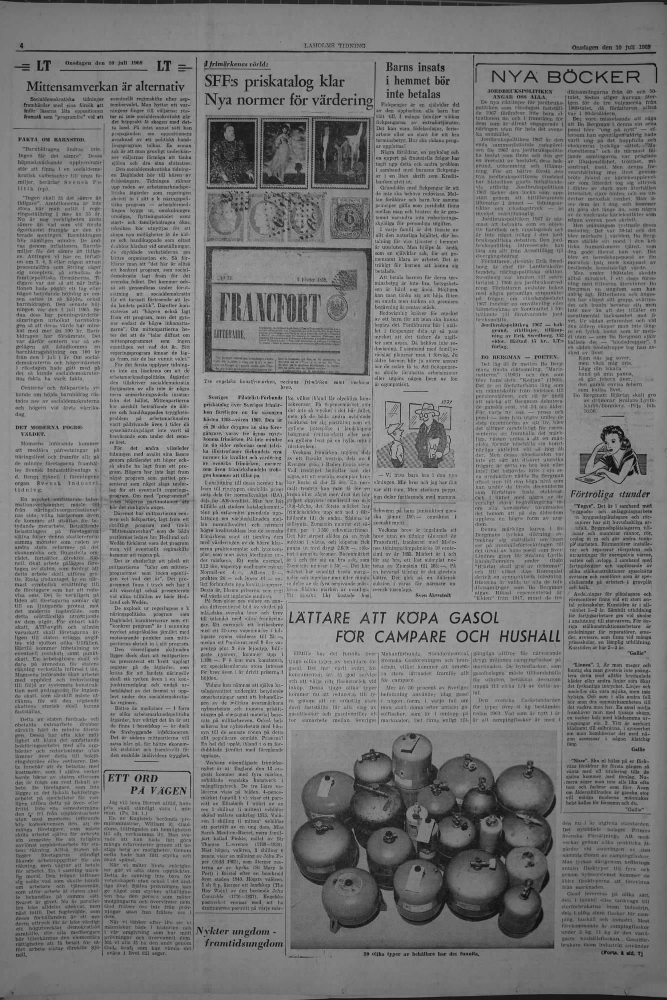 Laholms Tidning Onsdag 10 juli 1968, sida 4
