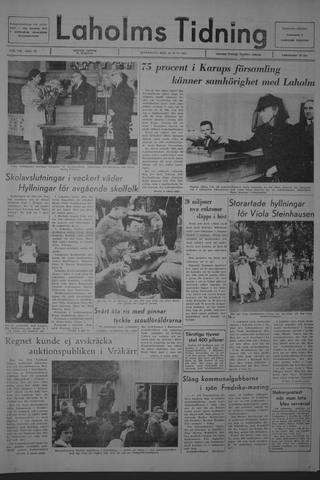 Förstasidan, Måndag 10 juni 1968