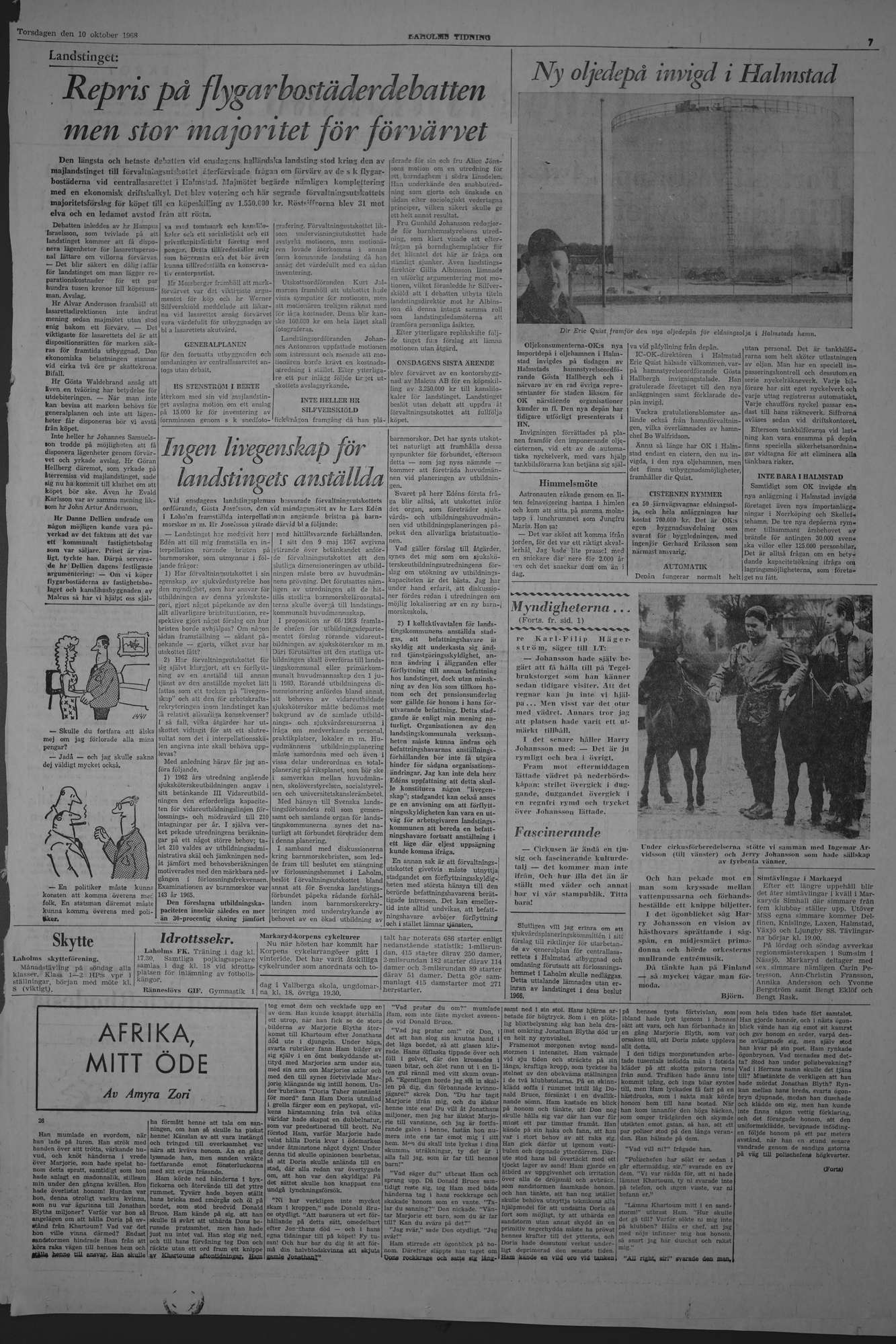 Laholms Tidning Torsdag 10 oktober 1968, sida 7