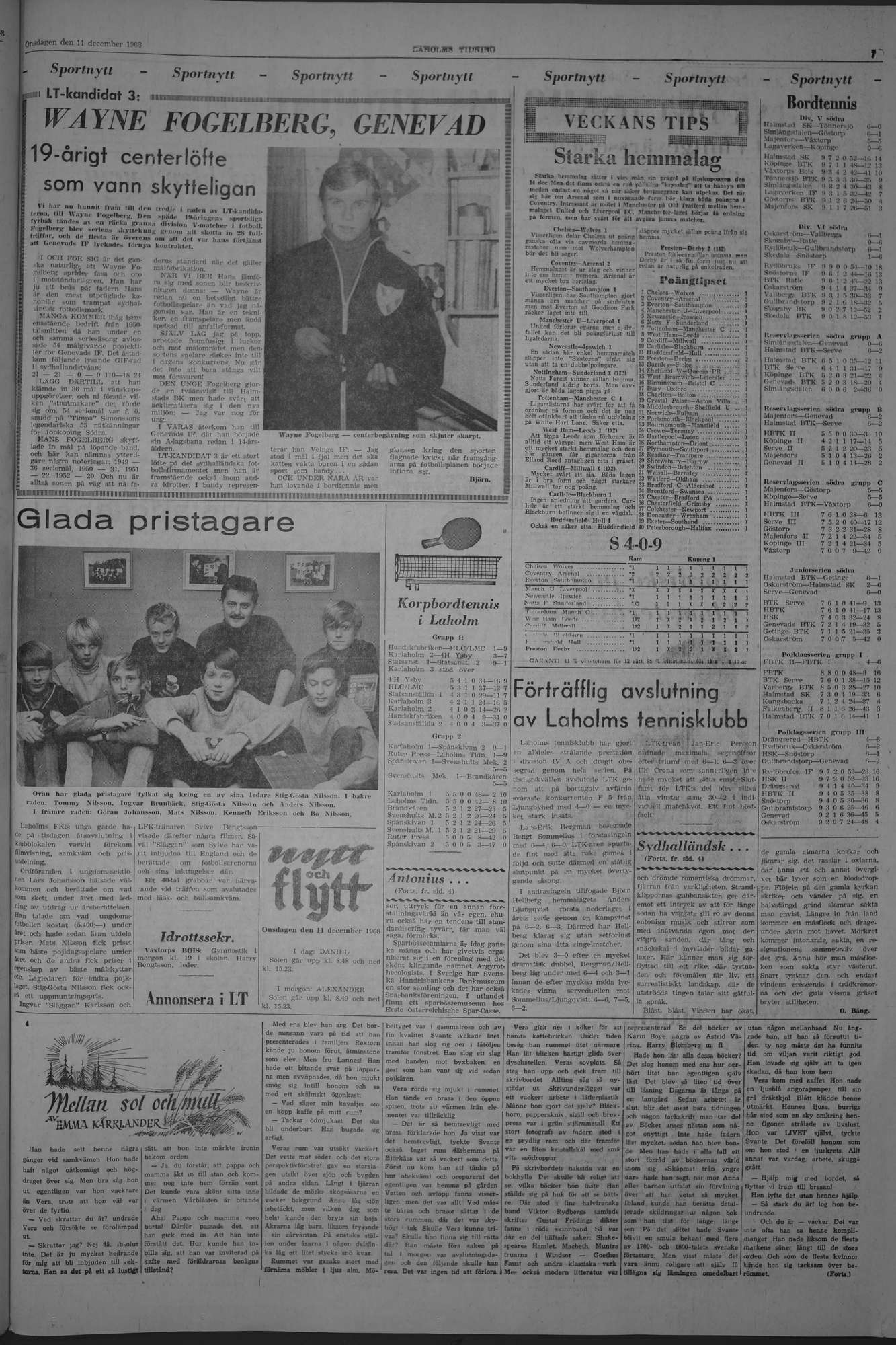 Laholms Tidning Onsdag 11 december 1968, sida 7
