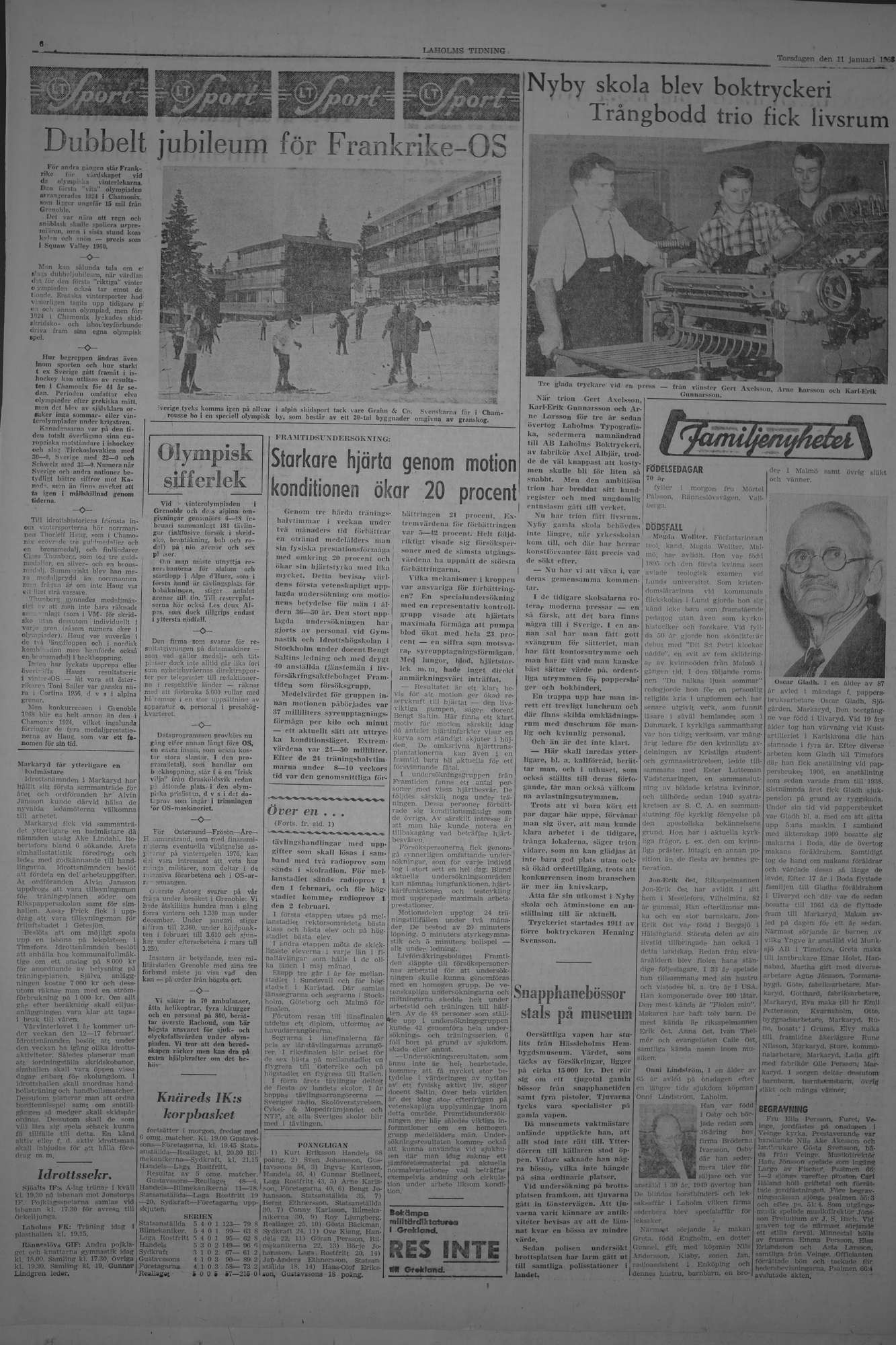 Laholms Tidning Torsdag 11 januari 1968, sida 6
