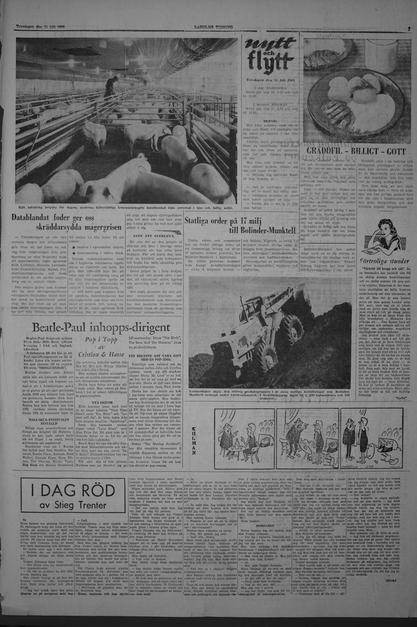 Laholms Tidning Torsdag 11 juli 1968, sida 7
