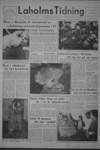 Förstasidan, Måndag 11 november 1968
