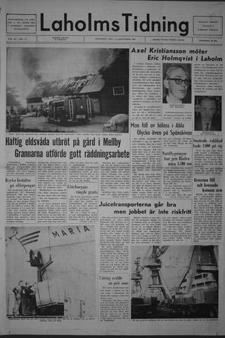 Förstasidan, Onsdag 11 september 1968