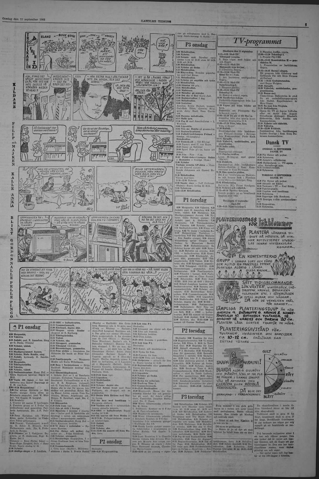 Laholms Tidning Onsdag 11 september 1968, sida 5