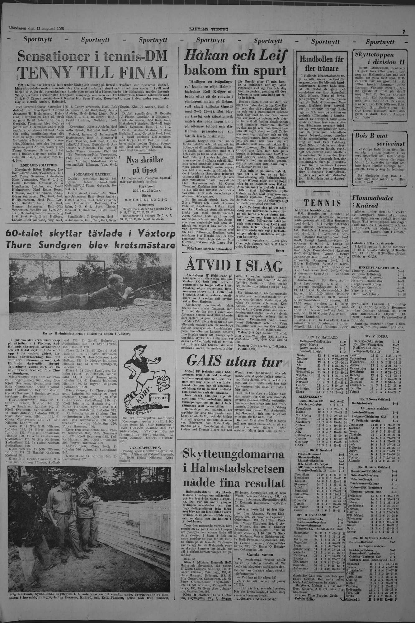 Laholms Tidning Måndag 12 augusti 1968, sida 7