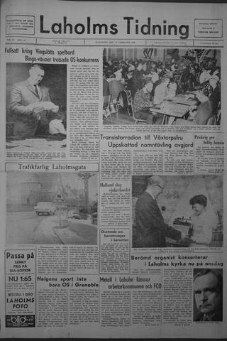 Förstasidan, Måndag 12 februari 1968