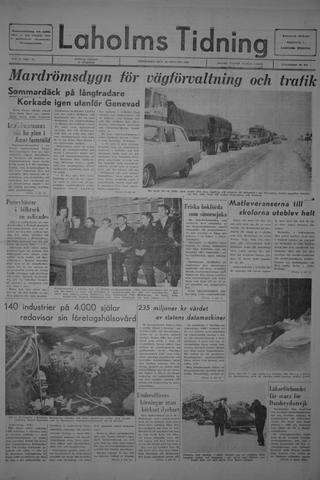 Förstasidan, Fredag 12 januari 1968