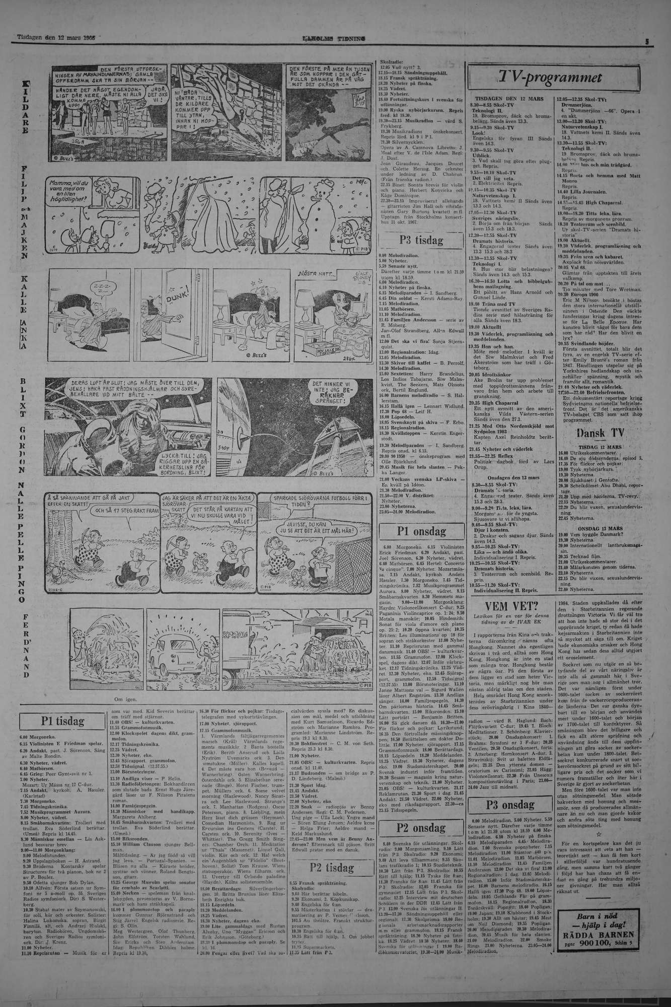 Laholms Tidning Tisdag 12 mars 1968, sida 5