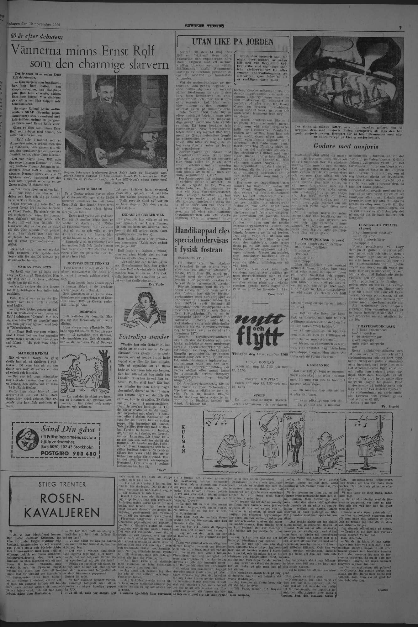 Laholms Tidning Tisdag 12 november 1968, sida 7