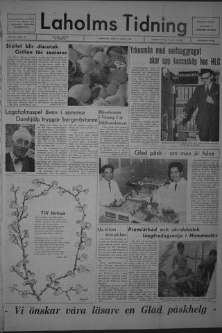 Förstasidan, Lördag 13 april 1968