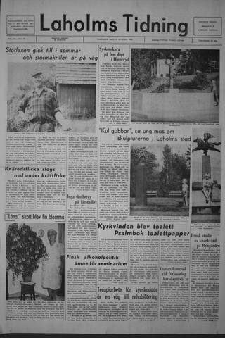 Förstasidan, Tisdag 13 augusti 1968