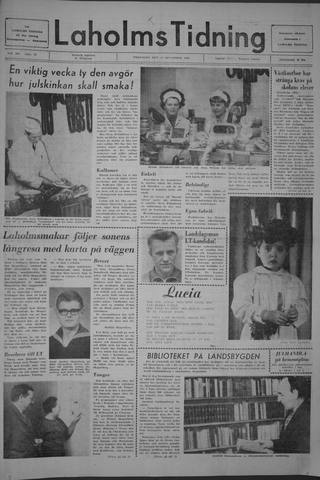 Förstasidan, Fredag 13 december 1968