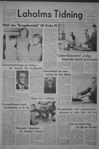 Förstasidan, Tisdag 13 februari 1968