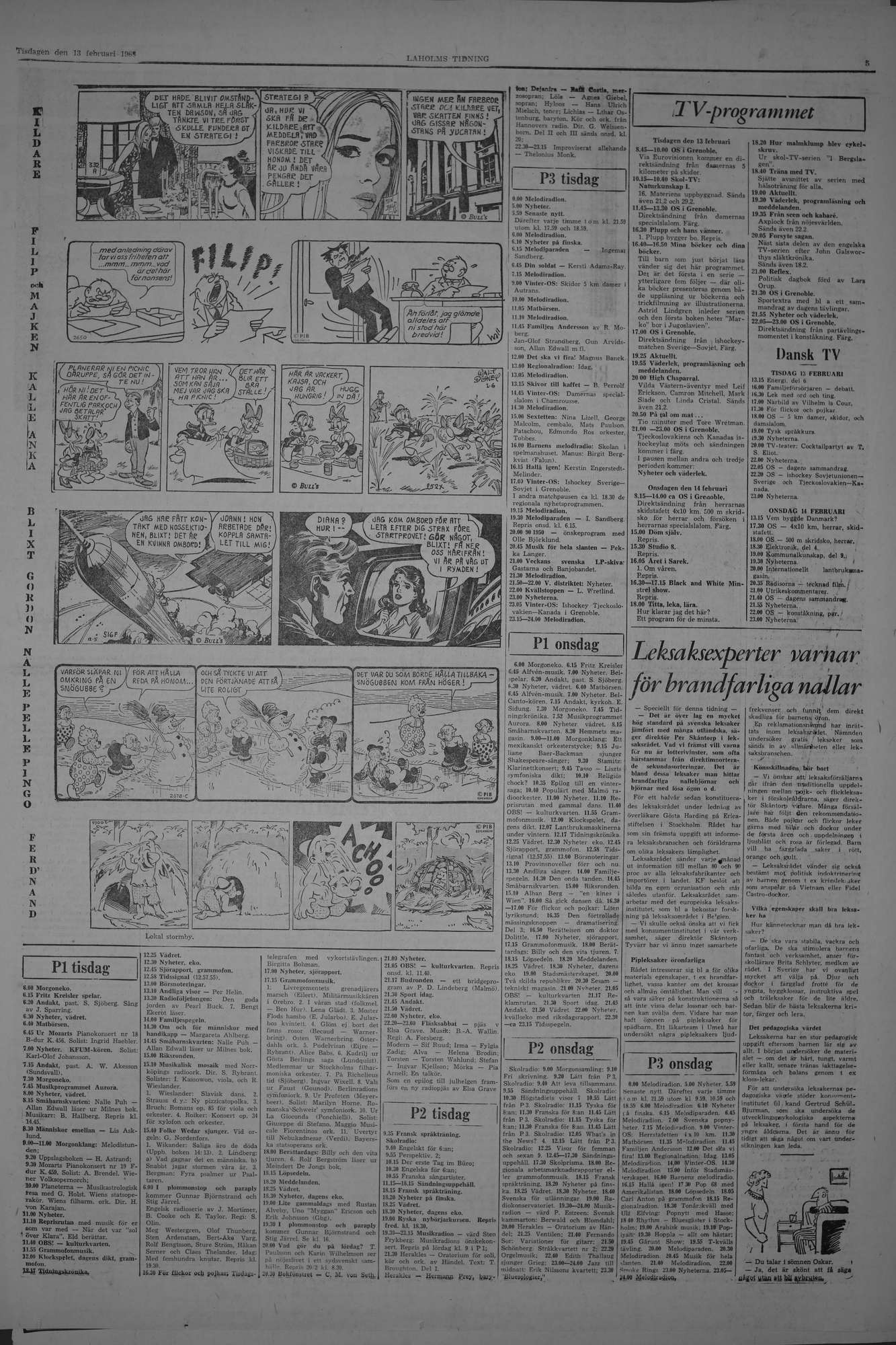 Laholms Tidning Tisdag 13 februari 1968, sida 5