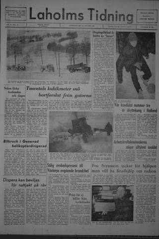 Förstasidan, Lördag 13 januari 1968
