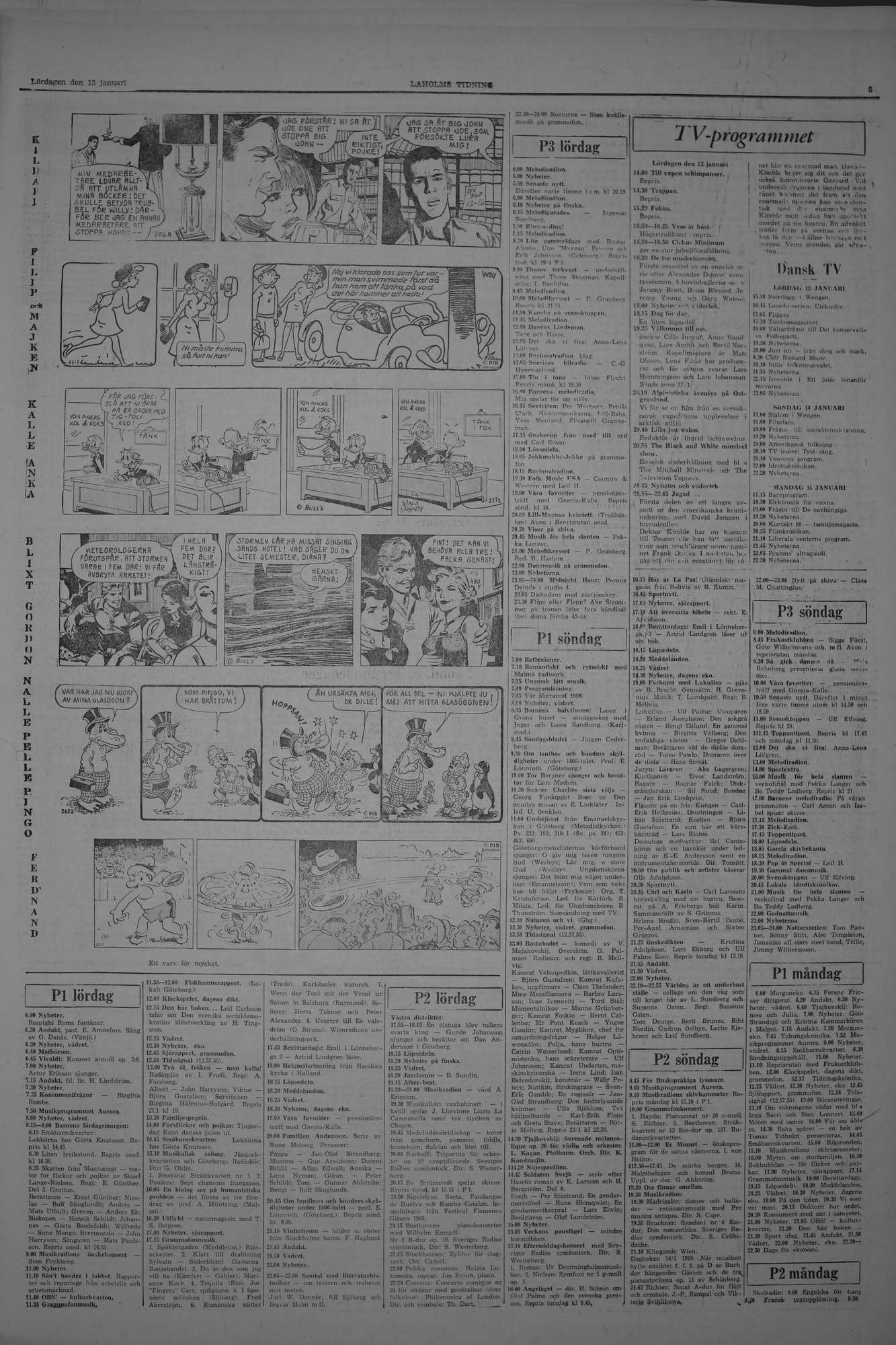 Laholms Tidning Lördag 13 januari 1968, sida 5
