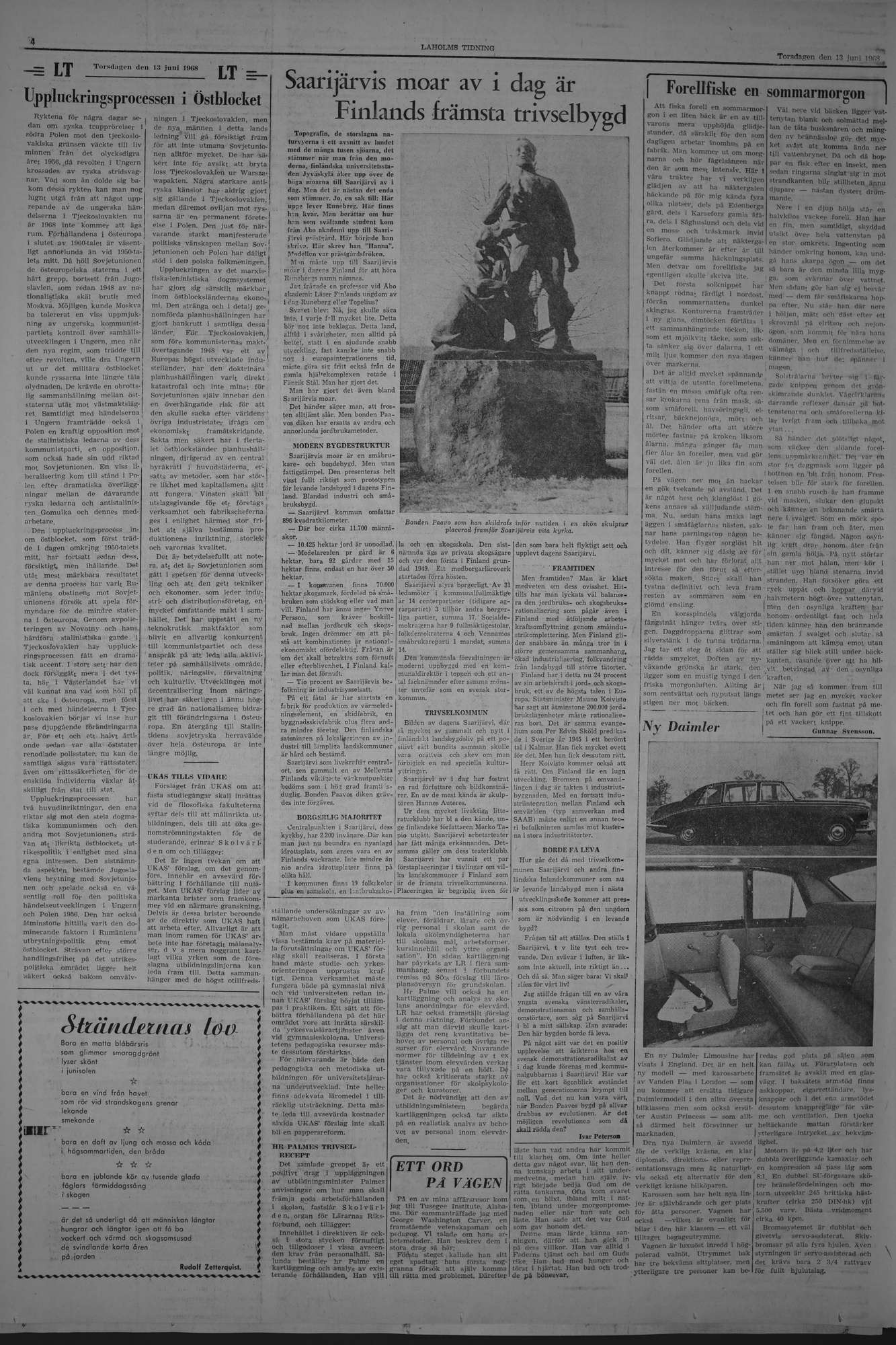 Laholms Tidning Torsdag 13 juni 1968, sida 4