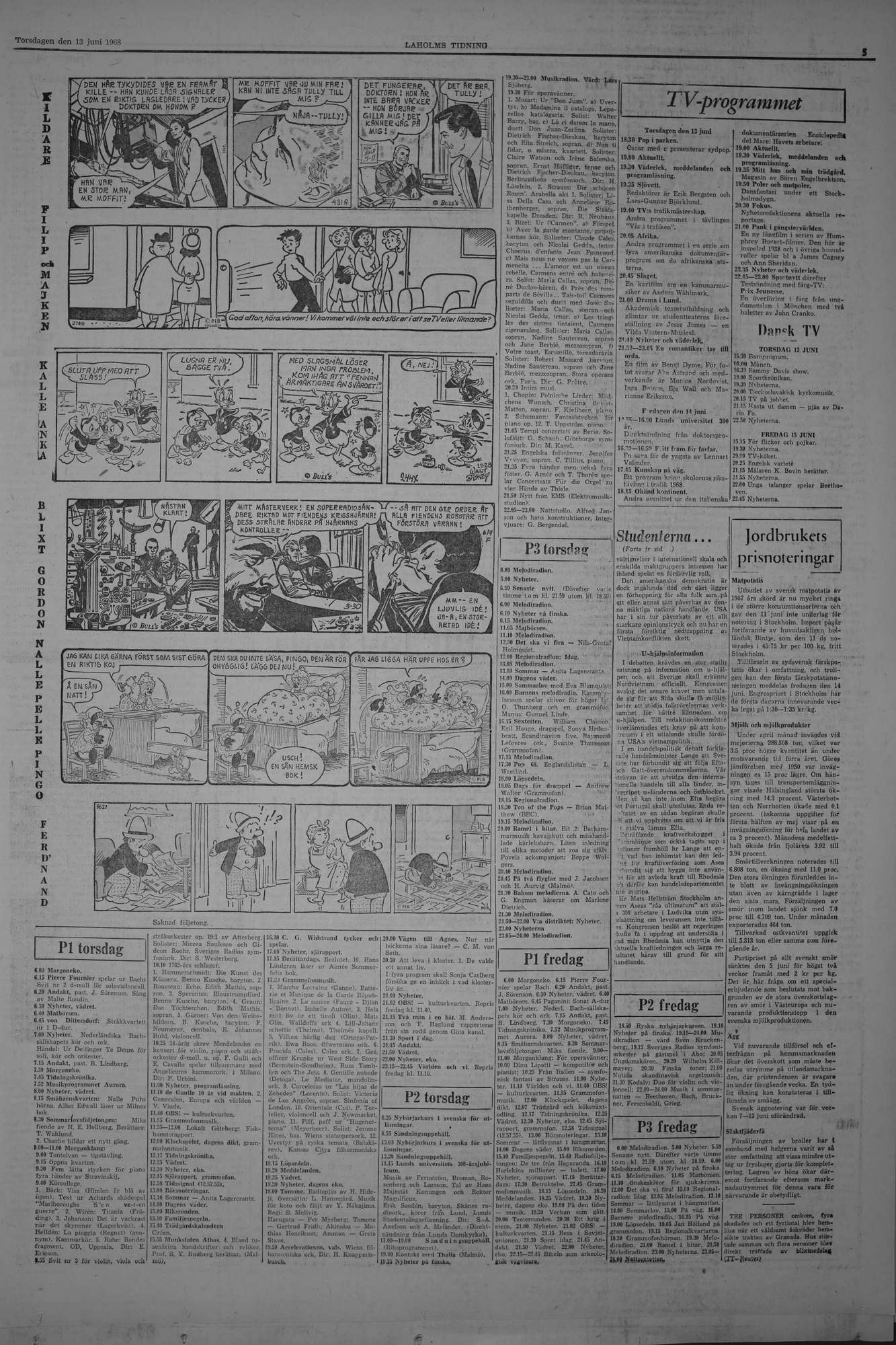 Laholms Tidning Torsdag 13 juni 1968, sida 5