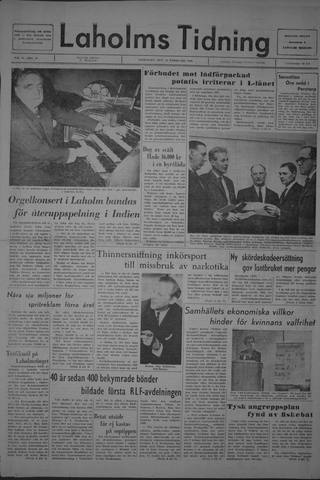 Förstasidan, Onsdag 14 februari 1968