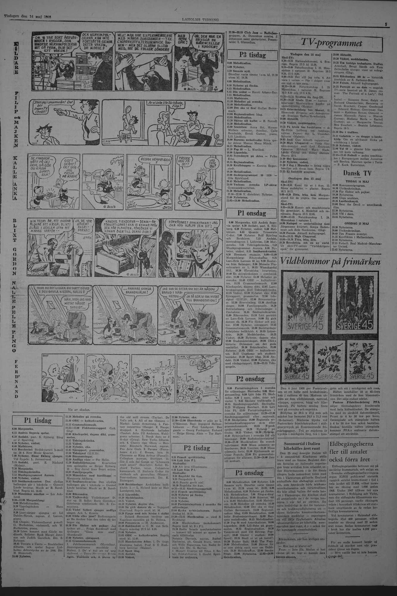 Laholms Tidning Tisdag 14 maj 1968, sida 5
