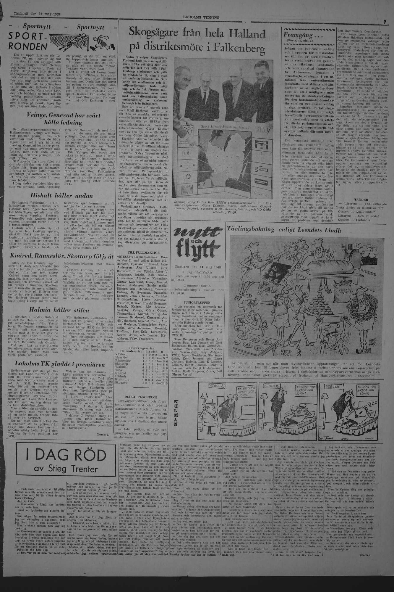 Laholms Tidning Tisdag 14 maj 1968, sida 7