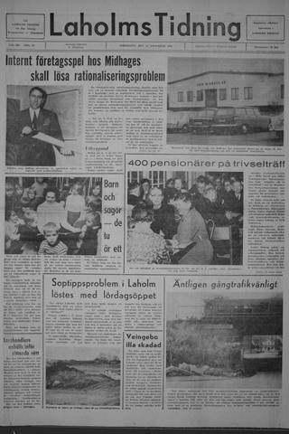 Förstasidan, Torsdag 14 november 1968