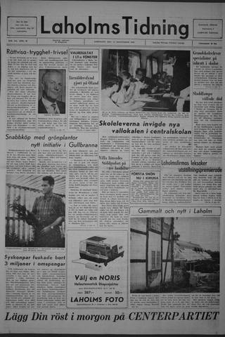 Förstasidan, Lördag 14 september 1968